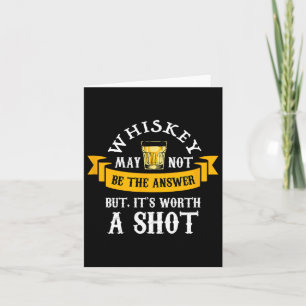 Lustiger Scotch Bourbon Whiskey, der ein Geschenk Karte