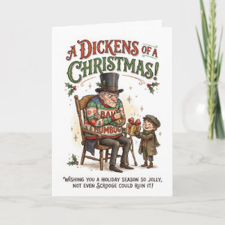 Lustiger Scrooge Weihnachten – Bah Humbug Karte