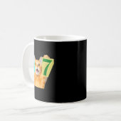 Lustiger Sechs Sieben 67 Katzen-Meme-Geschenk für Kaffeetasse (Vorderseite Links)
