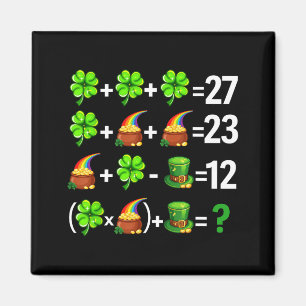 Lustiger sechs sieben 67 Meme St. Patricks Tag Mat Magnet