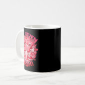 Lustiger Sechs Sieben Bruh 67 Brainrot Meme Valent Kaffeetasse (Vorderseite Links)
