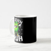 Lustiger sechs sieben bruh St. Patricks Day Dabbin Kaffeetasse (Vorderseite Links)