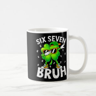 Lustiger sechs sieben bruh St. Patricks Day Dabbin Kaffeetasse