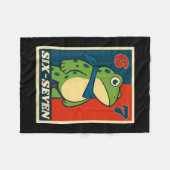 Lustiger Sechs Sieben Frosch 6 7 Meme Gen Alpha Sl Fleecedecke (Vorderseite (Horizontal))