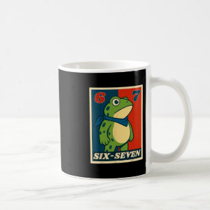 Lustiger Sechs Sieben Frosch 6 7 Meme Gen Alpha Sl Kaffeetasse