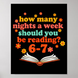 Lustiger Sechs Sieben Meme 6 7 Lehrer Buch Lesen 6 Poster