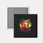 Lustiger Sechs Sieben Meme Lehrer Schüler Kinder 1 Magnet (Vorderseite/Rückseite)