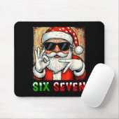 Lustiger Sechs Sieben Meme Weihnachten Cool Santa Mousepad (Mit Mouse)