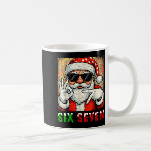 Lustiger Sechs Sieben Meme Weihnachten Cooler Sant Kaffeetasse
