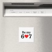 Lustiger Sechs Sieben Sei Mein 6 7 Meme Männer Fra Magnet (In Situ (Geschirrspüler))