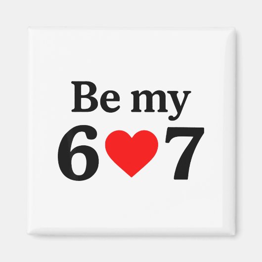 Lustiger Sechs Sieben Sei Mein 6 7 Meme Männer Fra Magnet (Vorne)