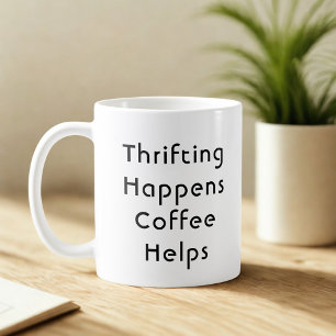 Lustiger Second-Hand-Laden- und Kaffeeliebhaber  Kaffeetasse
