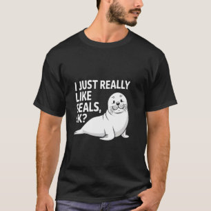 Lustiger Seehund Liebhaber Frauen Männer Kinder Ju T-Shirt