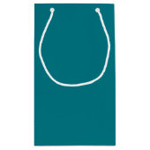 Lustiger Seeotter mit Liebe-Ballon-Cartoon Kleine Geschenktüte (Rückseite)