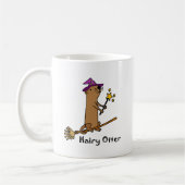Lustiger Seeotter-Zauberer-Cartoon Kaffeetasse (Links)