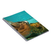 Lustiger Seeschildkröte-flüchtiger Blick Notizblock (Rechte Seite)