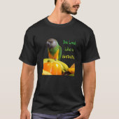 Lustiger Senegal-Papagei T-Shirt (Vorderseite)