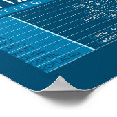 Lustiger Senior-Bürger-Textcode Cooler Opa Poster (Ecke)