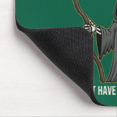 Lustiger Sensenmann "Frag Meine Frau" Ehemann Ehe Mousepad (Ecke)