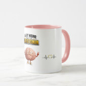 Lustiger Serotonin Gehirn Becher Tasse (VorderseiteRechts)