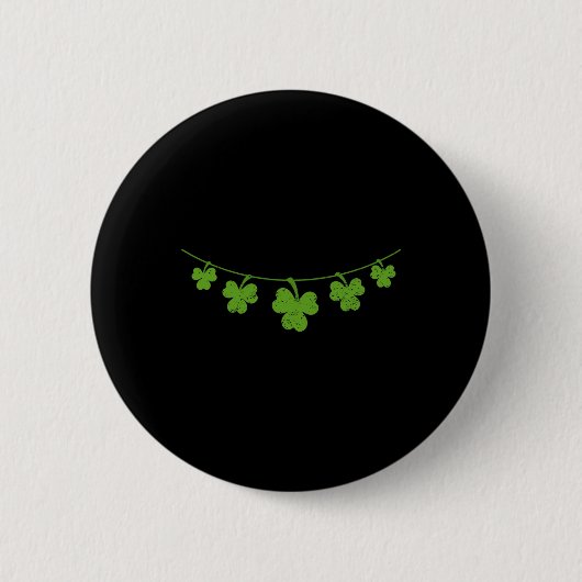 Lustiger Shamrock-Brust-Irischer St. Patricks Day- Button (Vorderseite)