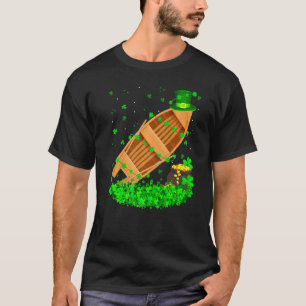 Lustiger Shamrock Kobold Hut Angelboot St. Patr T-Shirt