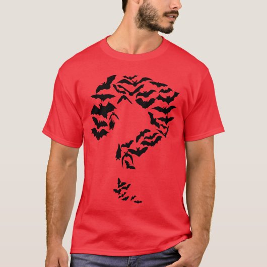 Lustiger Sheldon Nerdy Fledermäuse Fragezeichen Co T-Shirt (Vorderseite)
