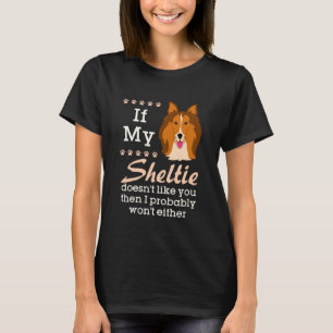 Lustiger Sheltie Shetland Sheepdog Besitzer Mutter T-Shirt