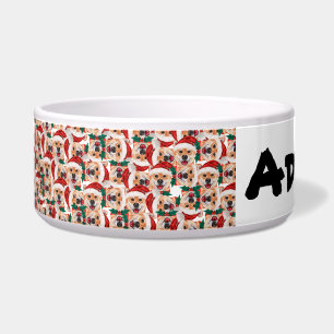 Lustiger Shiba Inu Name Weihnachtsmuster Napf
