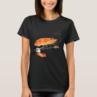 Lustiger Shrimp spielt Gitarre Meme Musikliebhaber T-Shirt