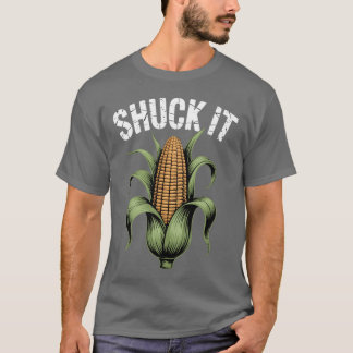 Lustiger Shuck It Farmer Corn Lover Market Festiva T-Shirt