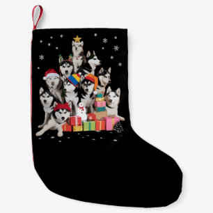 Lustiger Sibirischer Husky Weihnachtsbaum Haustier Kleiner Weihnachtsstrumpf