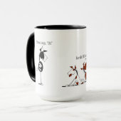 Lustiger Simon sagt Cartoon Tasse (Vorderseite Links)