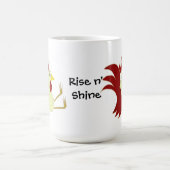 Lustiger sitzender Hahn Kaffeetasse (Mittel)
