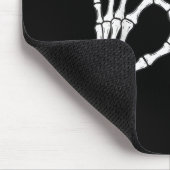 Lustiger Six Seven 6 7 Meme 67 Skelett Hand Hallow Mousepad (Ecke)