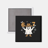 Lustiger Six Seven 6 7 Meme Cowboy Geist Halloween Magnet (Vorderseite/Rückseite)