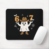 Lustiger Six Seven 6 7 Meme Cowboy Geist Halloween Mousepad (Mit Mouse)