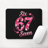 Lustiger Six Seven 6 7 Meme für Männer Frauen Kind Mousepad (Mit Mouse)