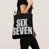 Lustiger Six Seven 6 7 Meme-Spruch Tasche (Von Nahem)