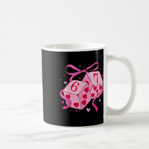 Lustiger Six Seven 6 7 Würfel Valentinstag Männer Kaffeetasse