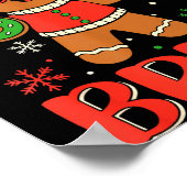 Lustiger Six Seven Bruh Lebkuchen Weihnachtskostüm Poster (Ecke)