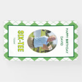 Lustiger Six-tee Golf 60. Geburtstag  Banner (Horizontal)