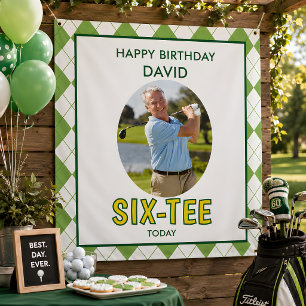 Lustiger Six-tee Golf 60. Geburtstag  Wandteppich