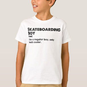 Lustiger Skateboard fahrender Junge Definition Ska T-Shirt