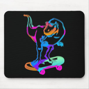 Lustiger Skater Dino Skateboard Skateboarding Bret Mousepad