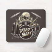 Lustiger Skeleton Schlagzeuger Mousepad (Mit Mouse)