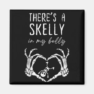 Lustiger Skelett Da Ist Skelly In Meinem Bauch Sch Magnet