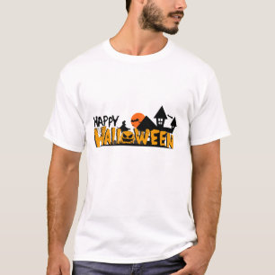 Lustiger Skelett-Geist mit Kürbis-Bier Halloween A T-Shirt