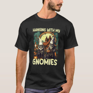 Lustiger Skelett-Gnom Halloween-Hängend mit meinem T-Shirt