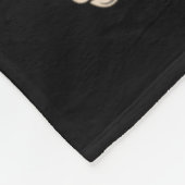Lustiger Skelett-Messy-Bun-Mama Fleecedecke (Ecke)